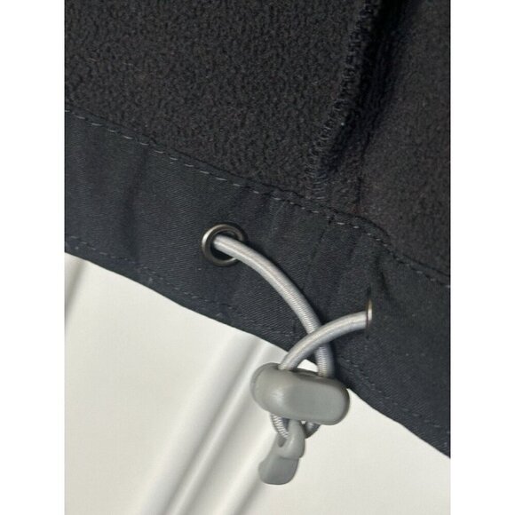 Eddie Bauer W's Size M Black Fleece Lined Softshell Full Zip Jacket Zip Pockets - Picture 12 of 16